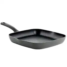 Oster - Kingsway 11 Inch Aluminum Nonstick Square Grill Pan - Black