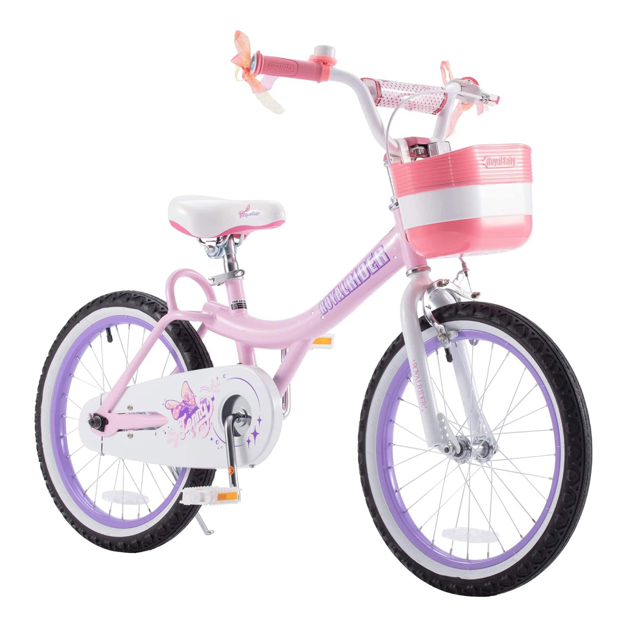 RoyalBaby - Princess Girl Kids Outdoor Bicycle 18 Inch with Kickstand, Jenny/Pink - Light Pink price history on PriceWatchPro