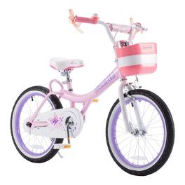 RoyalBaby - Princess Girl Kids Outdoor Bicycle 18 Inch with Kickstand, Jenny/Pink - Light Pink