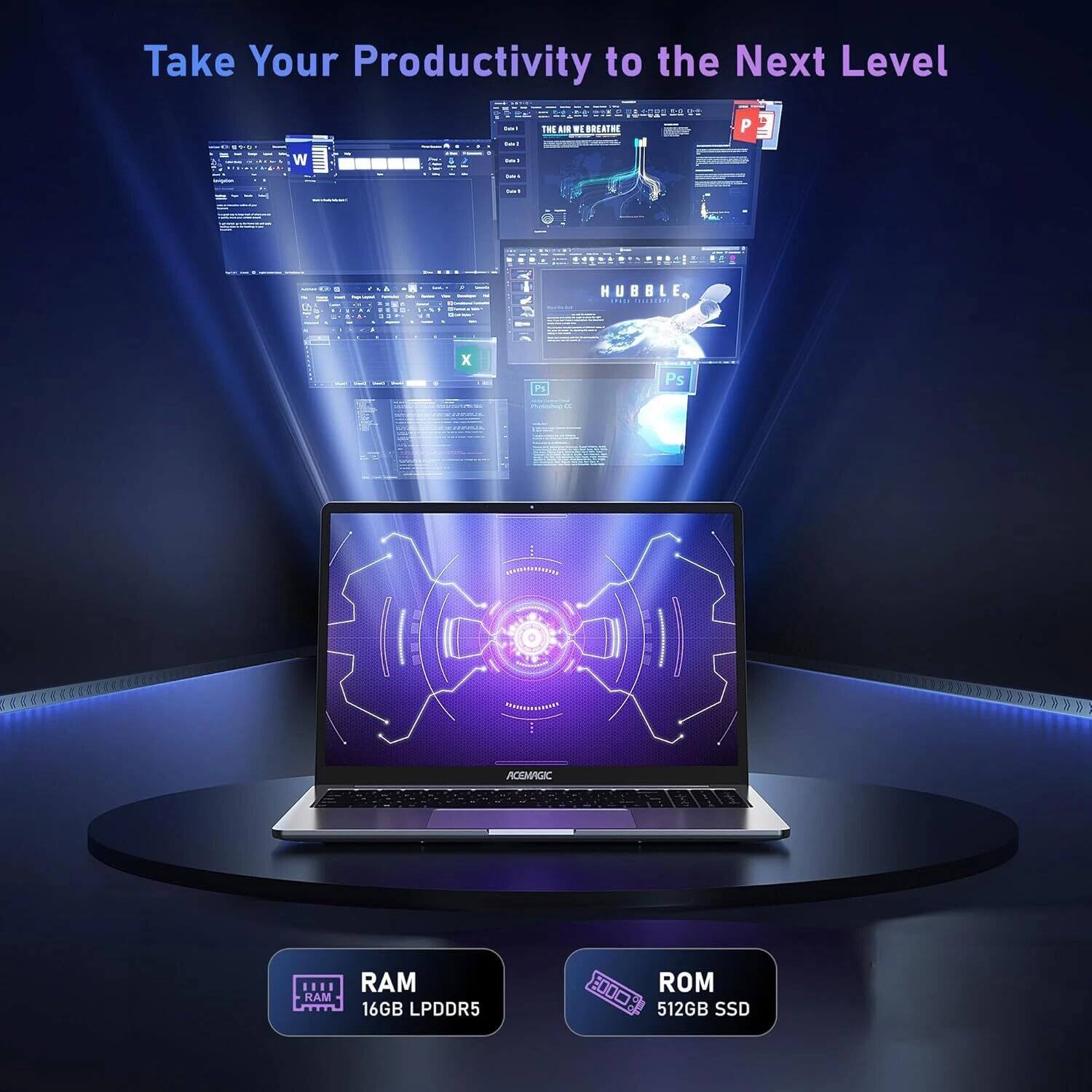 Take Your Productivity to the Next Level

RAM: 16GB LPDDR5

ROM: 512GB SSD