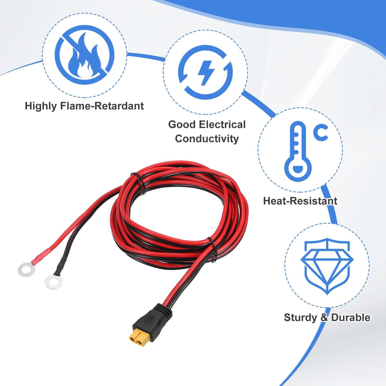 4 Highly Flame-Retardant, Good Electrical Conductivity, Heat-Resistant, Sturdy & Durable