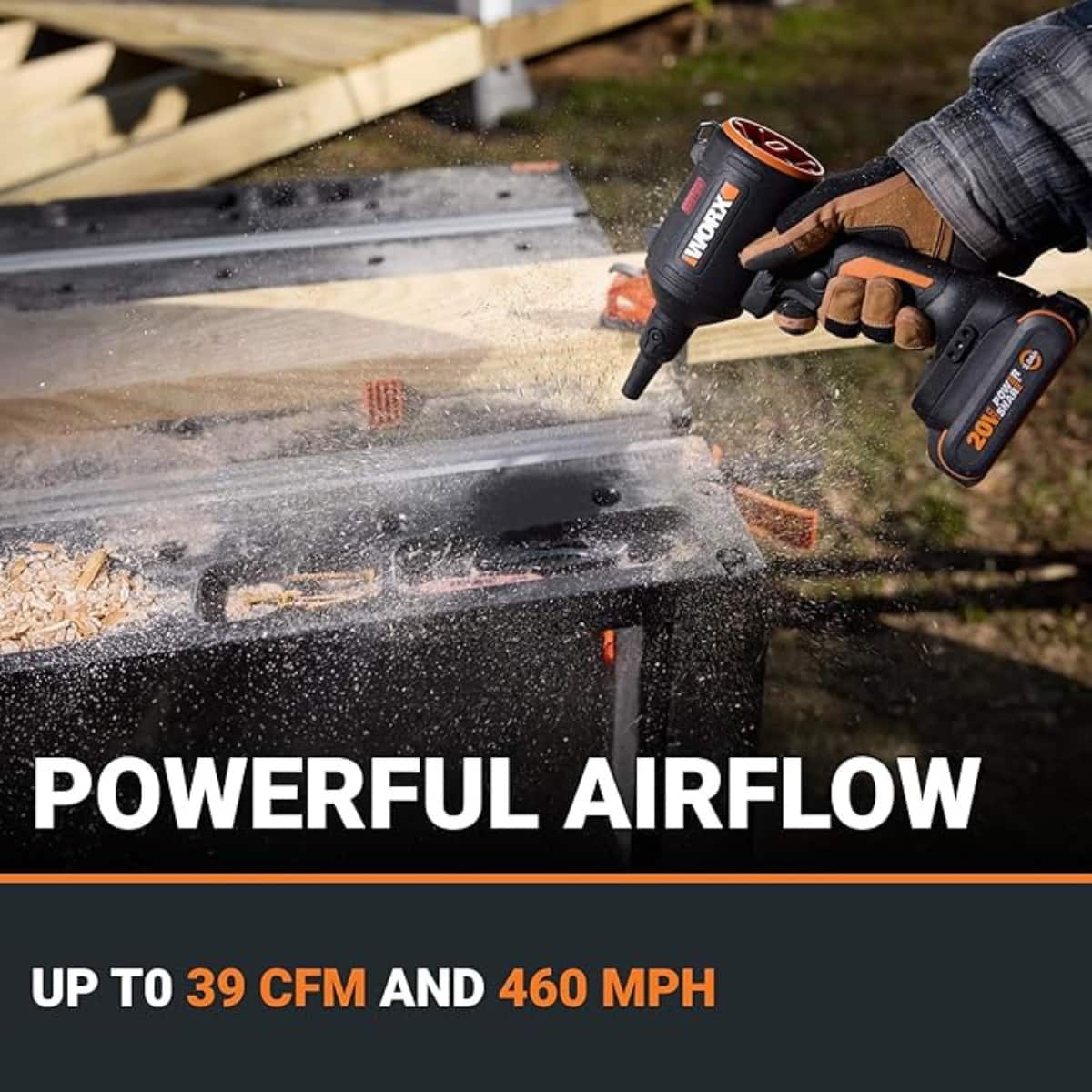 IWORX 9 20V JM 20V POWERFUL AIRFLOW UP TO 39 CFM AND 460 MPH