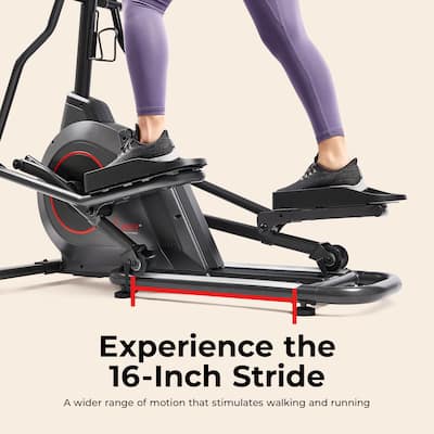 Sunny Health & Fitness Ultra Silent 16” Stride Smart Elliptical Sunny Health & Fitness Ultra Silent 16” Stride Smart Elliptical