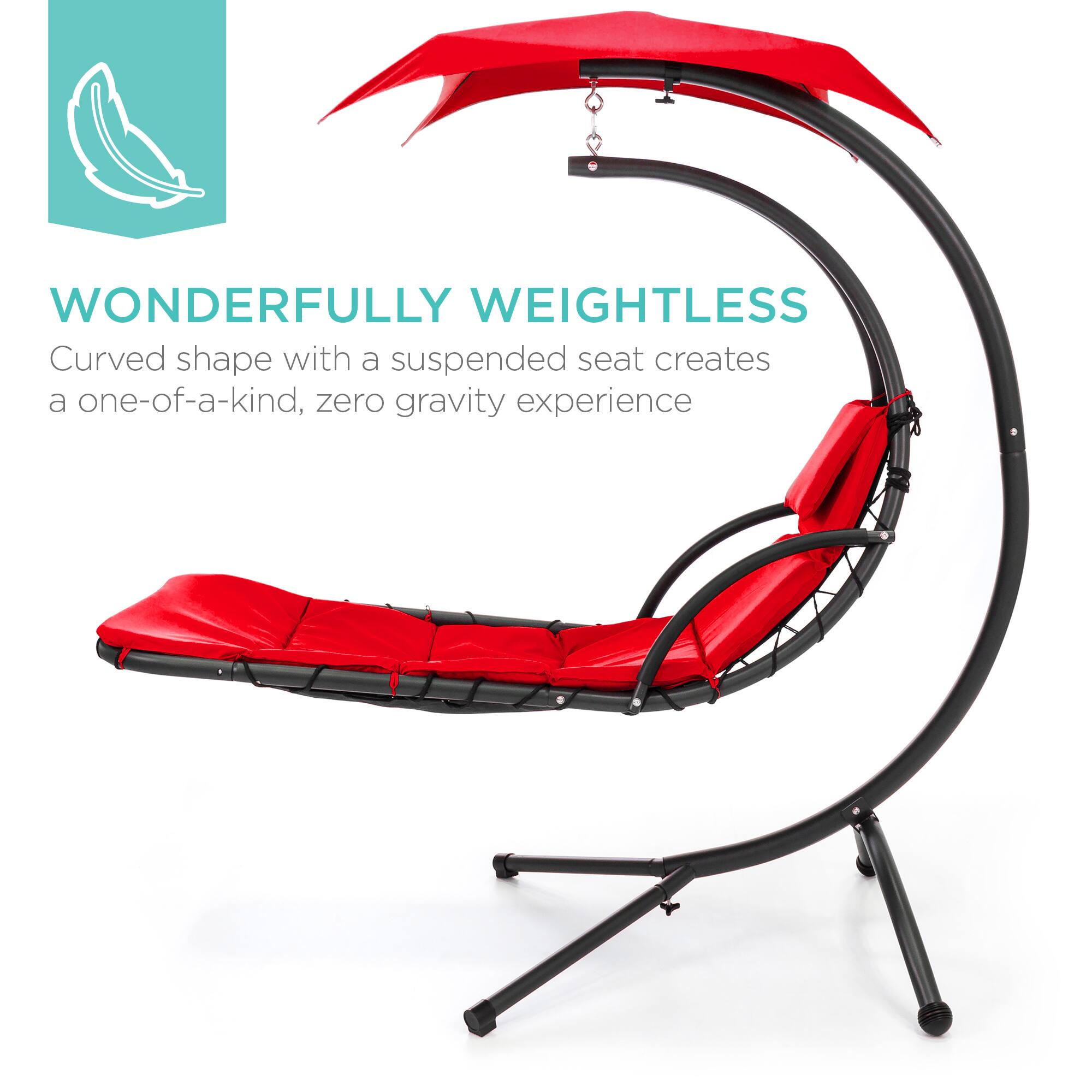 WONDERFULLY WEIGHTLESS  
Curved shape with a suspended seat creates a one-of-a-kind, zero gravity experience