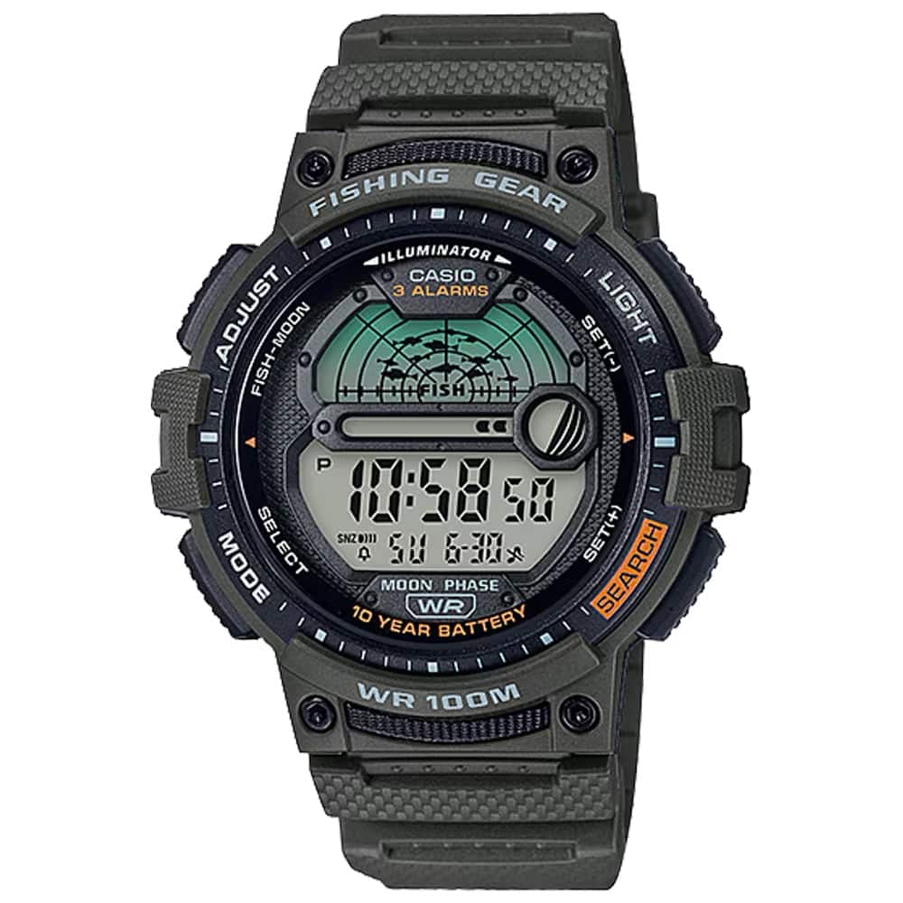 Casio - Men's Digital Watch with Strap- WS-1200H-3AV - Green
