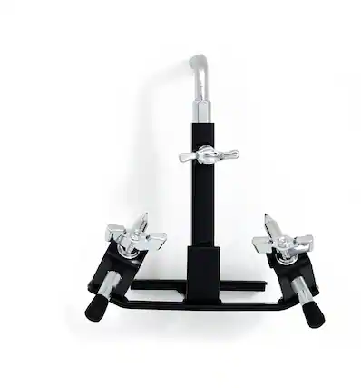 Front. Gibraltar Hardware - Cowbell Bass Drum Pedal Bracket, Mounts Cowbells Blocks & Tambourines to Adjustable Floor Stand.