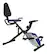 Front Standard. ProGear - 190 Compact Space Saver Recumbent Bike - Black/Silver.