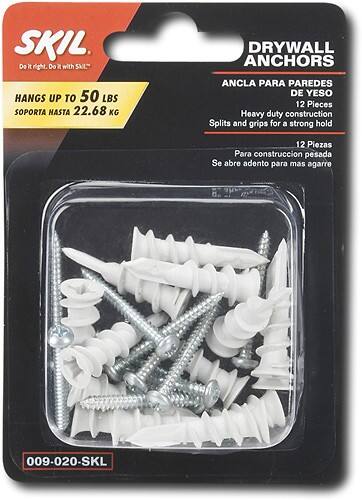 Front Standard. SKIL - Drywall Anchors (12-Pack).