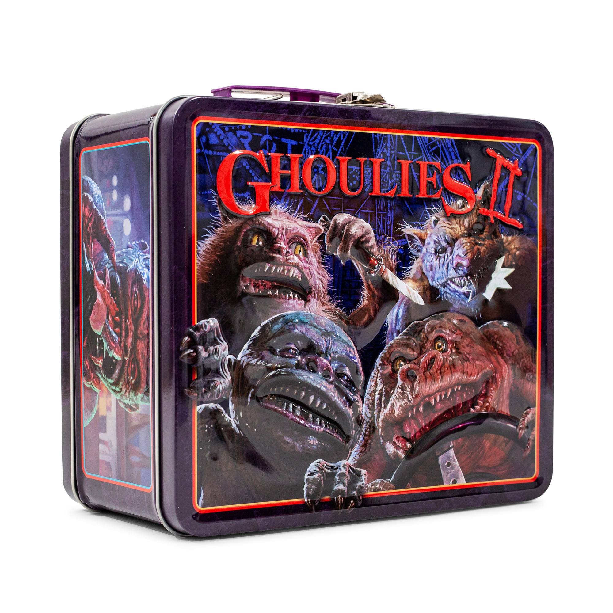 Front. Toynk - Ghoulies II Metal Tin Lunch Box | Toynk Exclusive - Black.