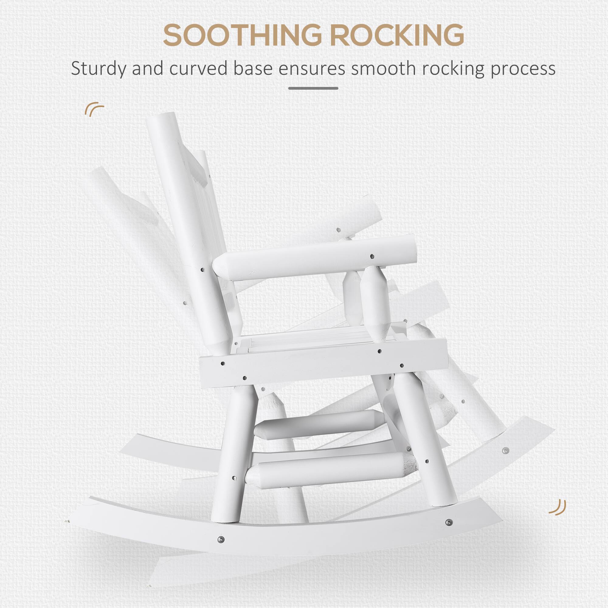 SOOTHING ROCKING
Sturdy and curved base ensures smooth rocking process