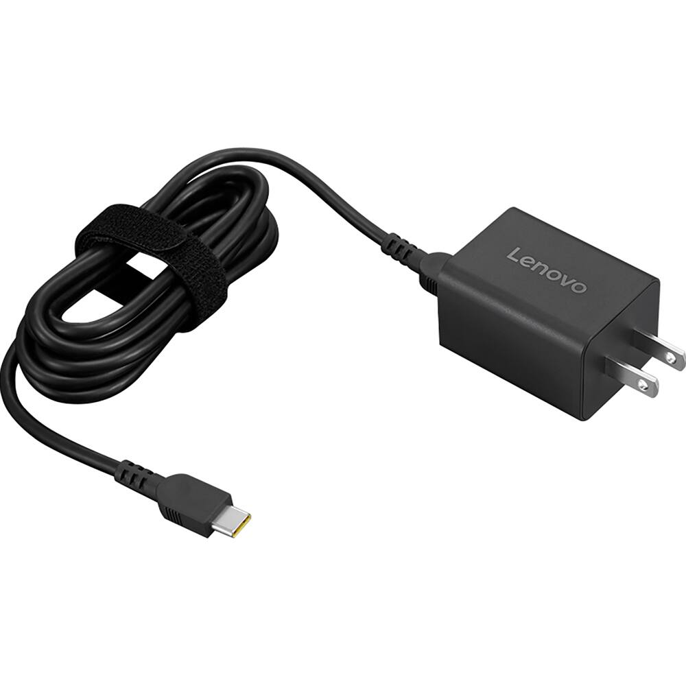 Alt View 6. Lenovo - Nano 65W USB-C GaN Adapter 40AWGN65US - Black.