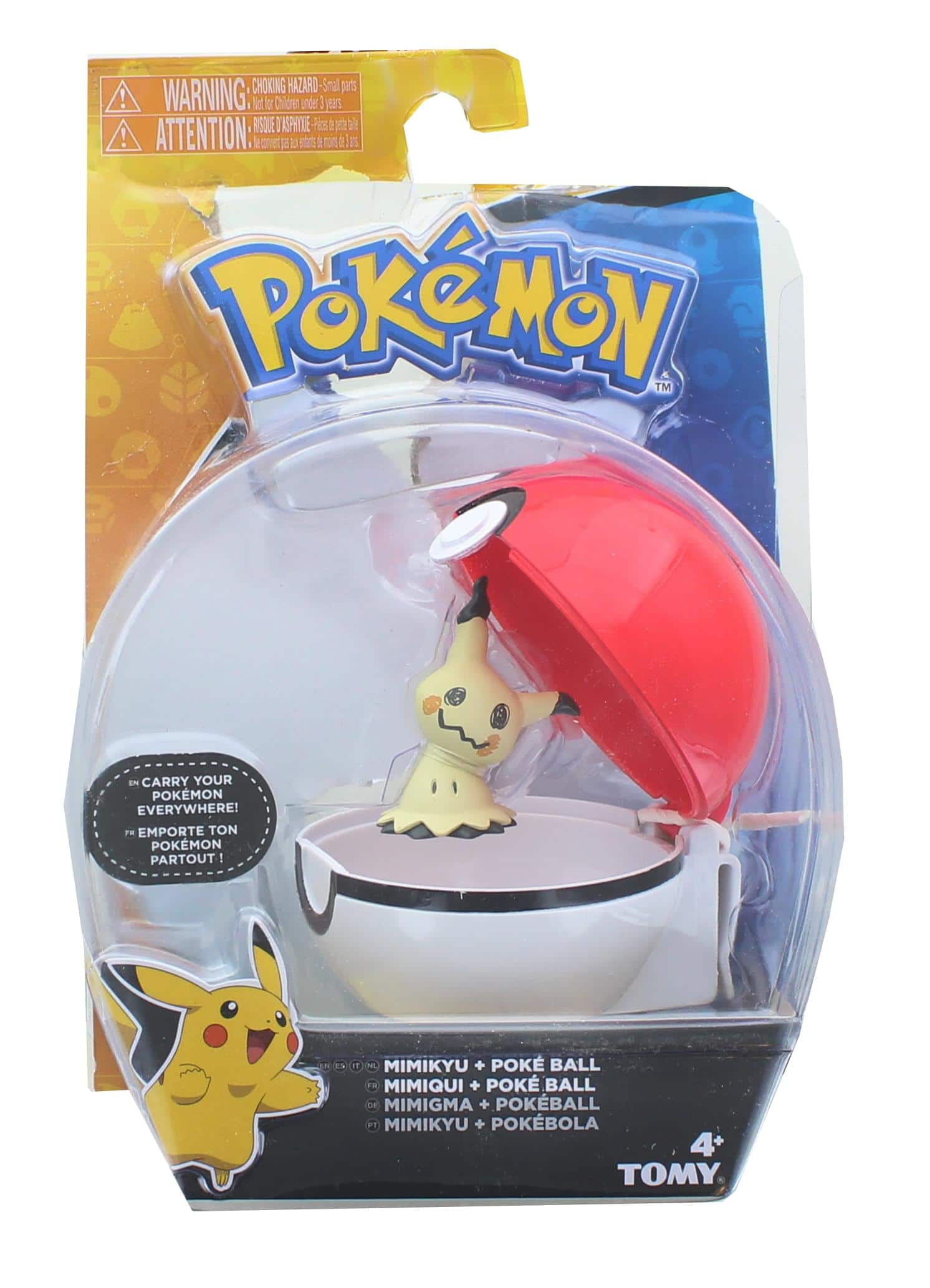 Pokémon - Pokemon Clip and Carry Poke Ball | 2 Inch Mimikyu and Poke Ball - White price history on PriceWatchPro