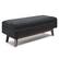 Front. Simpli Home - Owen Rectangular Storage Ottoman - Midnight Black.