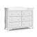Front. Storkcraft - Avalon 6-Drawer Double Dresser - White.