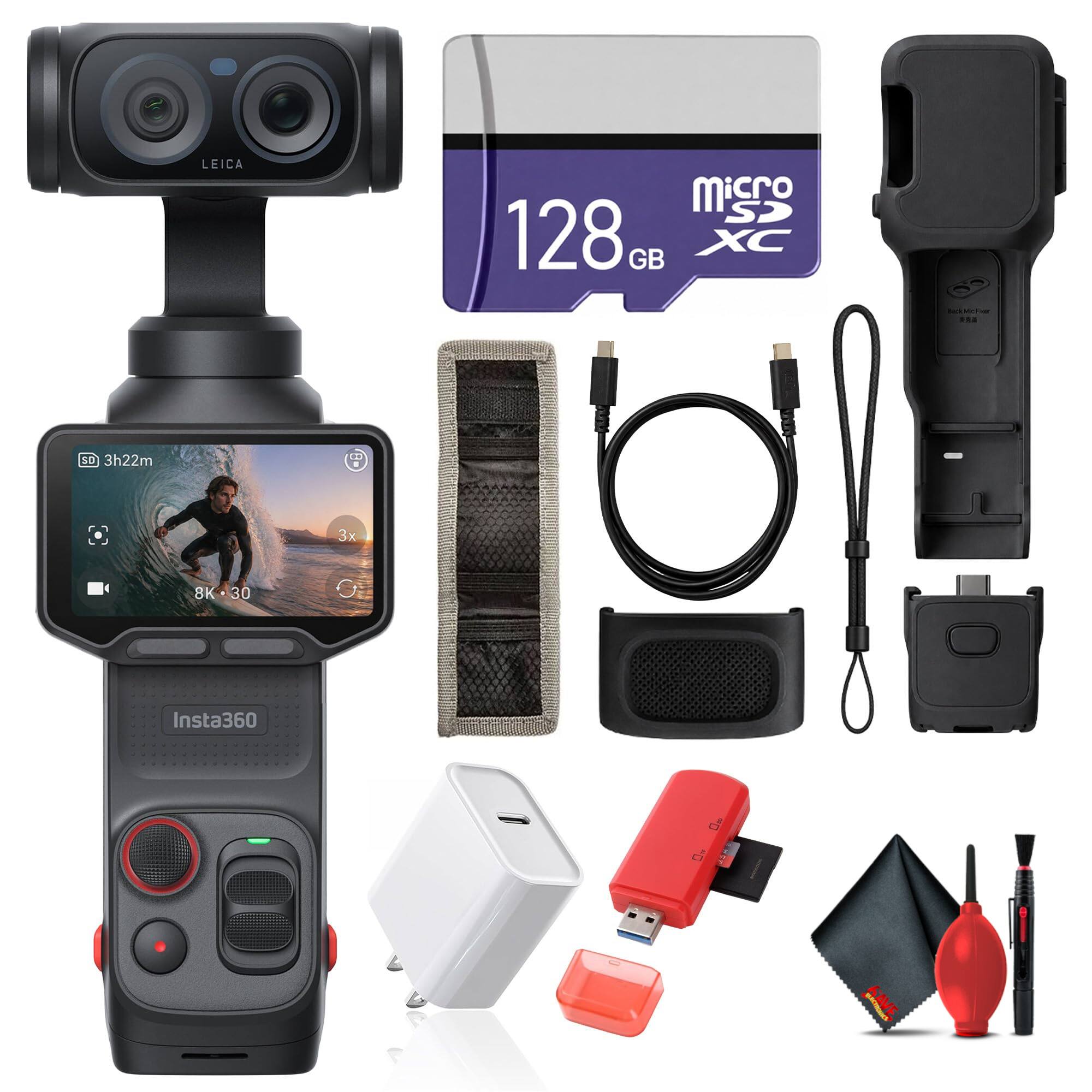 LEICA micro SD 128 GB XC  
BackMcFier PRO  
3h22m  
3x  
8K 30  
Insta360  
10  
SAVE
