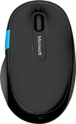 Microsoft - Sculpt Comfort Wireless Optical Mouse - Black - Front_Zoom