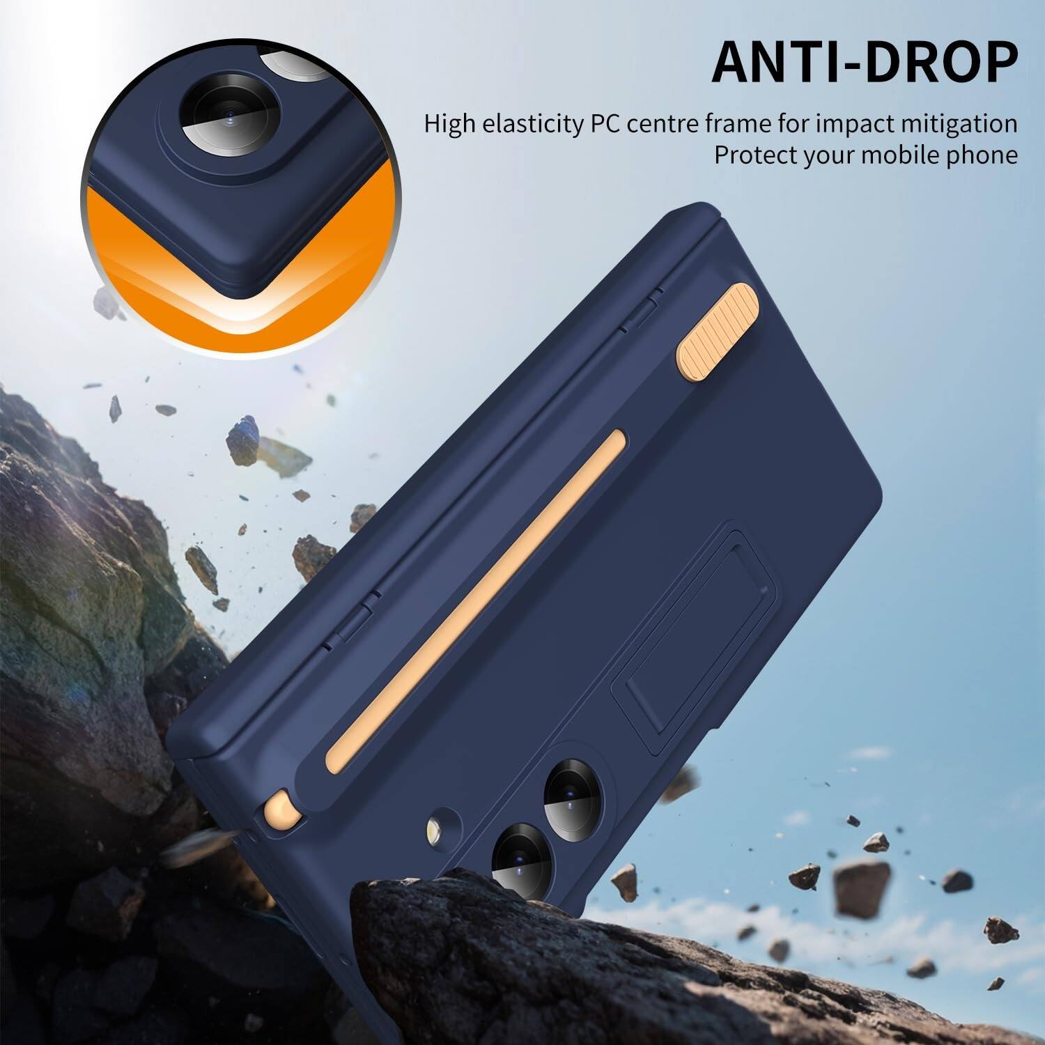 ANTI-DROP

High elasticity PC centre frame for impact mitigation
Protect your mobile phone