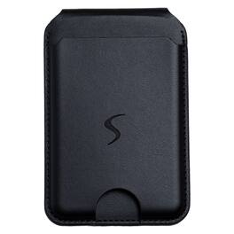 Scapade - MagCard Pro MagSafe Compatible Magnetic Card Holder Wallet with Kickstand, Apple Find My Tracker - Black