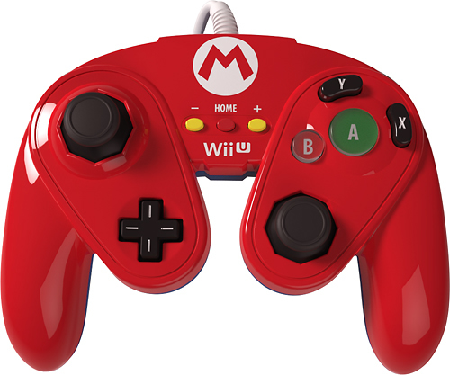 Best Buy Pdp Fight Pad For Nintendo Wii U Red 085 006 Ma