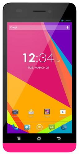 Front Standard. Blu - Studio 5.0 4G Cell Phone (Unlocked) - Pink.