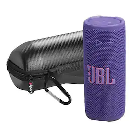 JBL - Grip Compact Portable Bluetooth Speaker Bundle with gSport Case - Purple