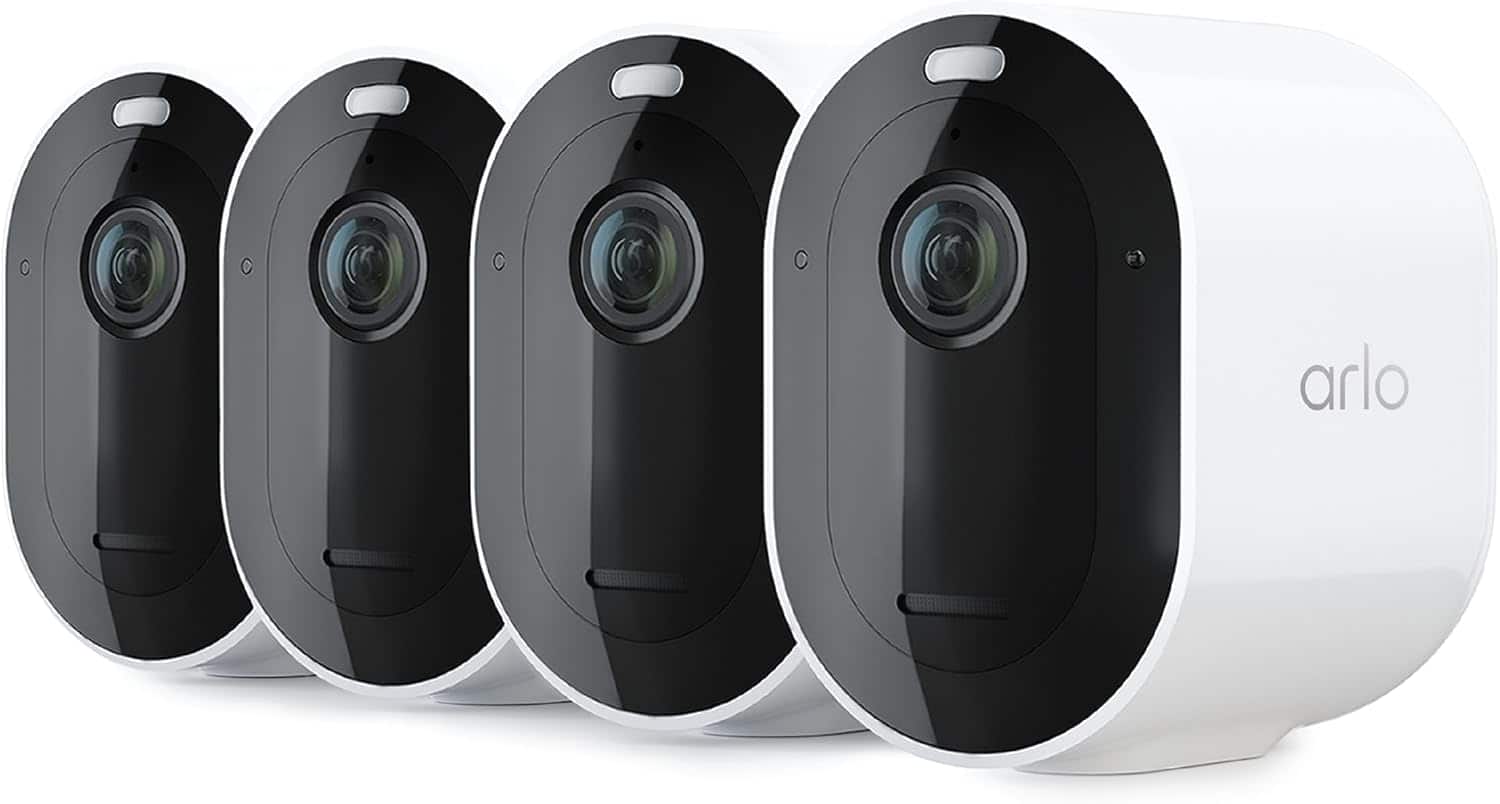 Arlo - Pro 5S 2K Indoor/Outdoor Wireless Spotlight Security Camera - White