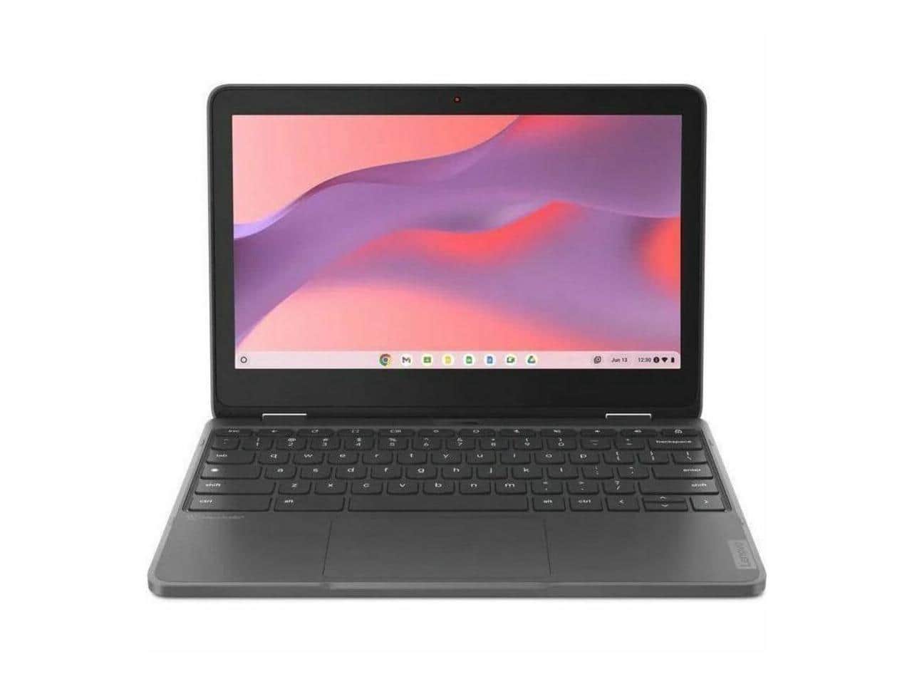 Lenovo - 300e Yoga Chromebook Gen 4 11.6" Touchscreen 2-in-1 - Octa-core ARM - 4 GB - 32 GB - ChromeOS - Graphite - Gray