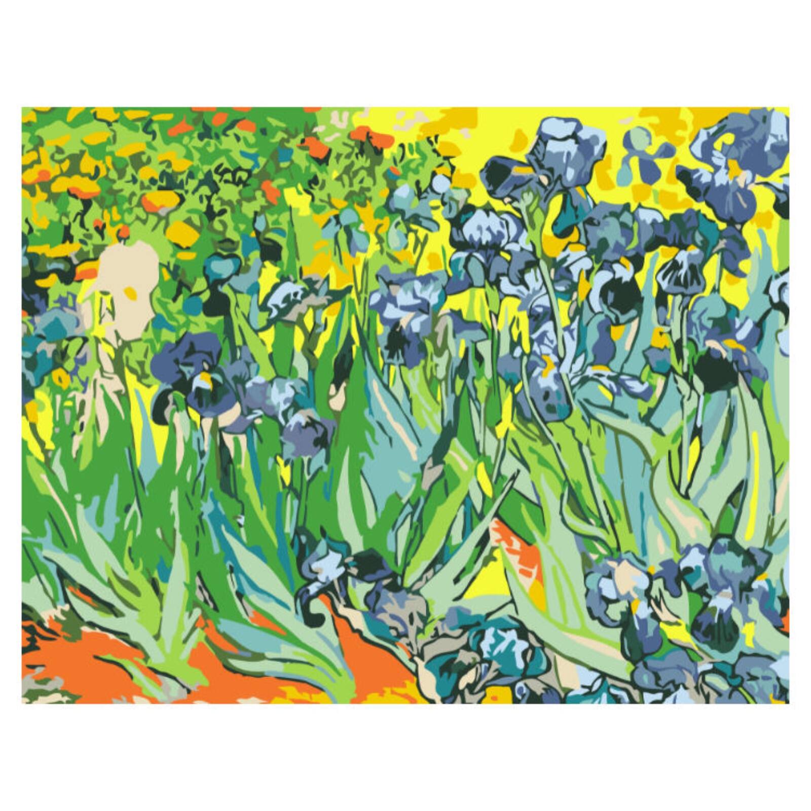 Angle. Artwille - Artwille Paint By Number Kit Irises.