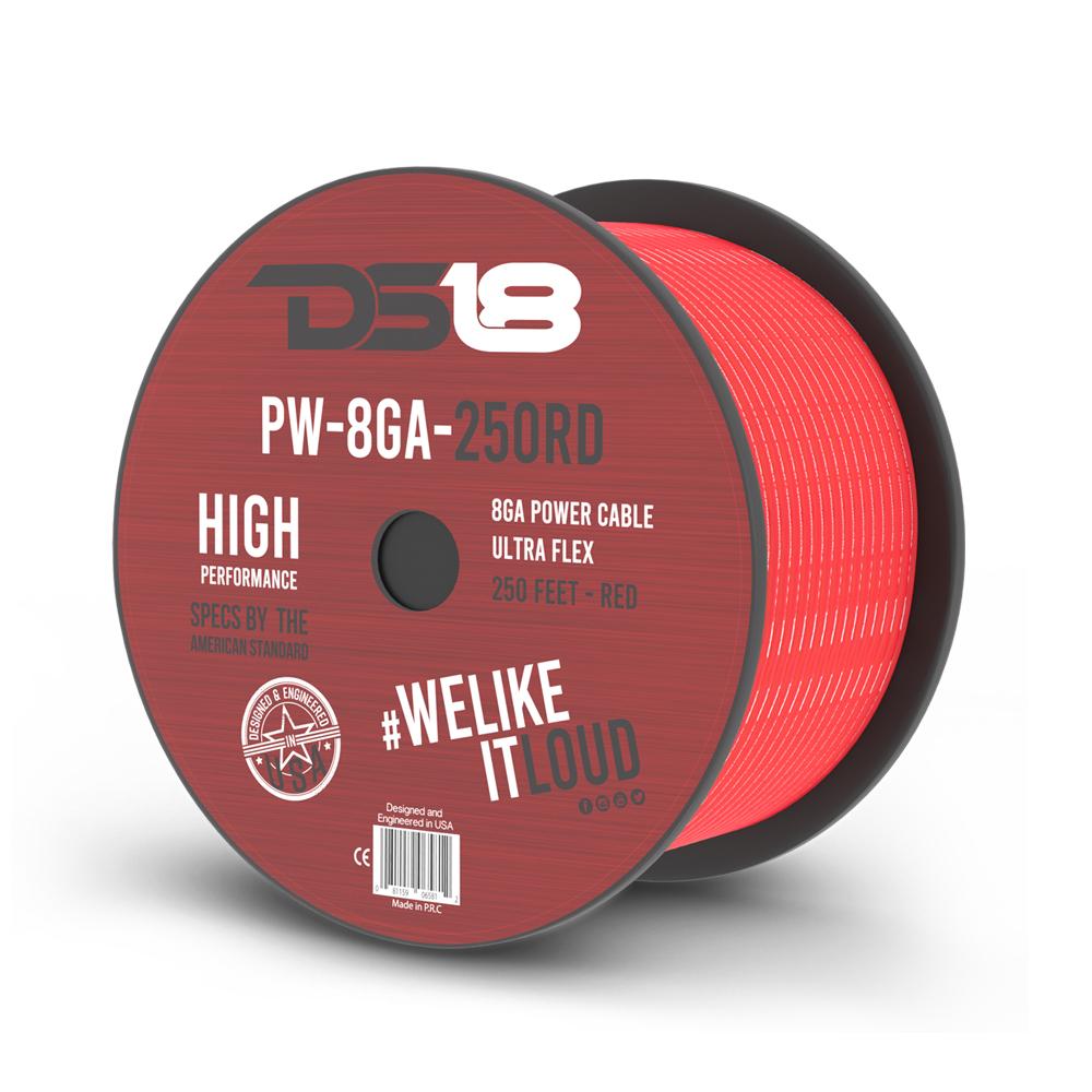 D318  
PW-8GA-250RD  
8GA POWER CABLE  
HIGH ULTRA FLEX PERFORMANCE  
250 FEET - RED  
SPECS BY THE AMERICAN STANDARD  
DESIGNED & ENGINEERED #WELIKE ITLOUD  
Designed and Engineered in USA  
CE  
Made in PRC