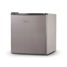 Black+Decker - Black + Decker 1.7 cu. ft. Freestanding Mini Fridge with Freezer - Silver