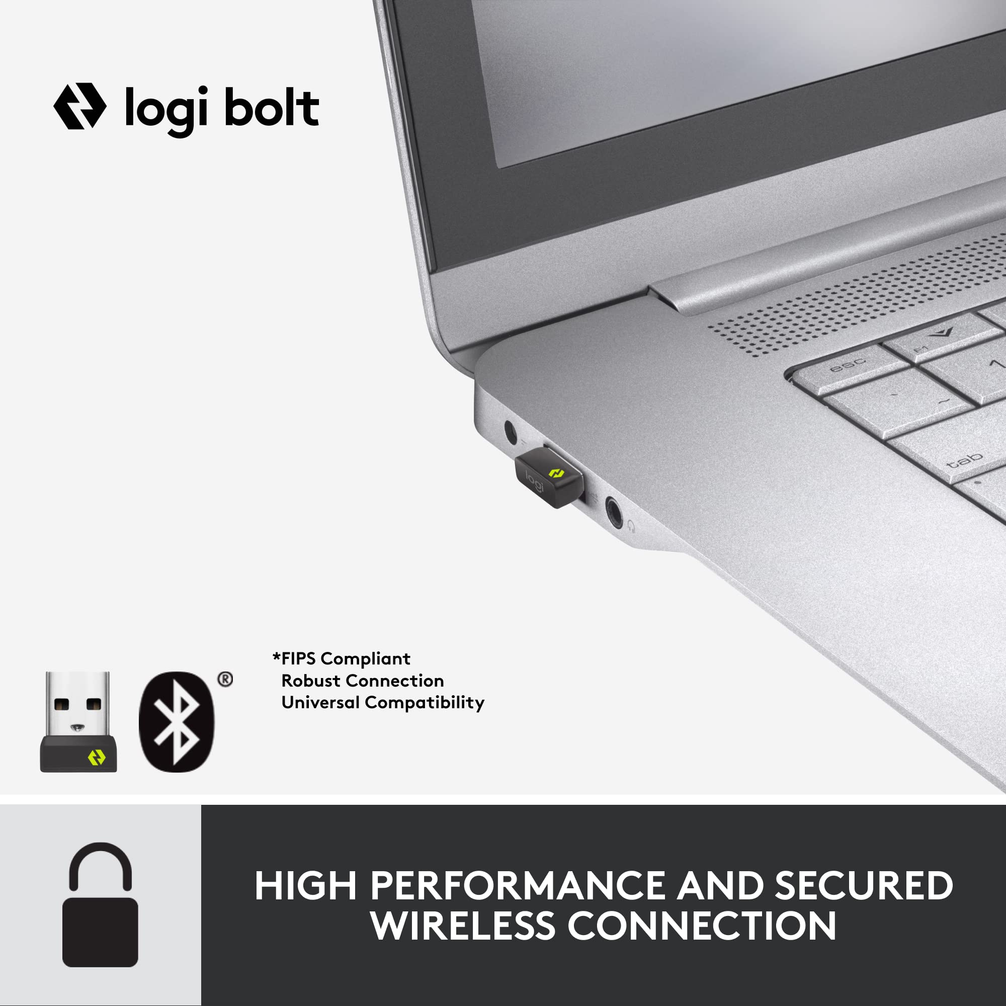 logi bolt GSG 1B

*FIPS Compliant
Robust Connection
Universal Compatibility

HIGH PERFORMANCE AND SECURED WIRELESS CONNECTION