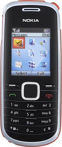  T-Mobile Prepaid - Nokia 1661 No-Contract Mobile Phone - Gray/Maroon