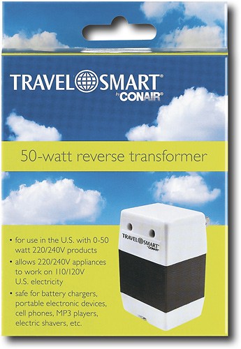 Conair Travel Smart F12X Low-Wattage International Transformer Quantity 6 50-Watt