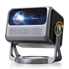 Ultimea - Nova C40 1080P Smart Projector with Android TV 11.0, Netflix, Dolby Audio, WiFi & BT 5.3, 600 ANSI - Black