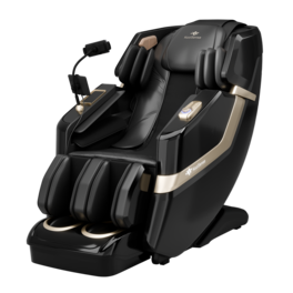 KoziSense - KZ-313 3D Heated Jade Stone Roller Massage Chair,Deep Zero Gravity,SL-Track,Heat,Backlit Touch Screen,Wireless Charger - Black