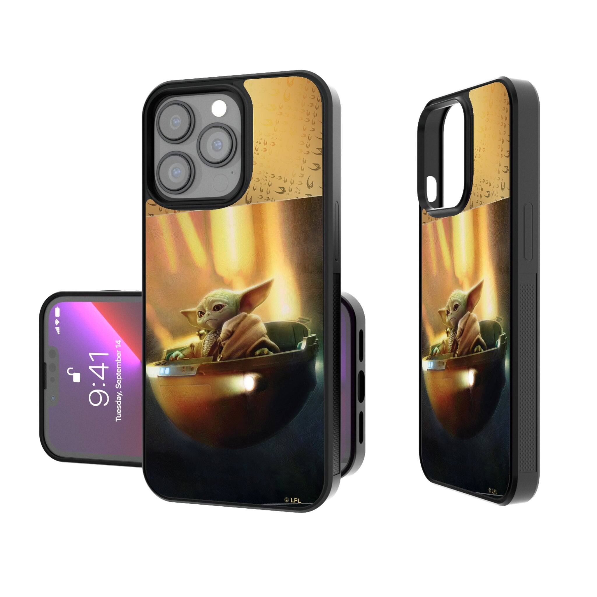 Keyscaper - Star Wars: The Mandalorian Portrait Bump Phone Case - Apple iPhone 15 Pro - Grogu