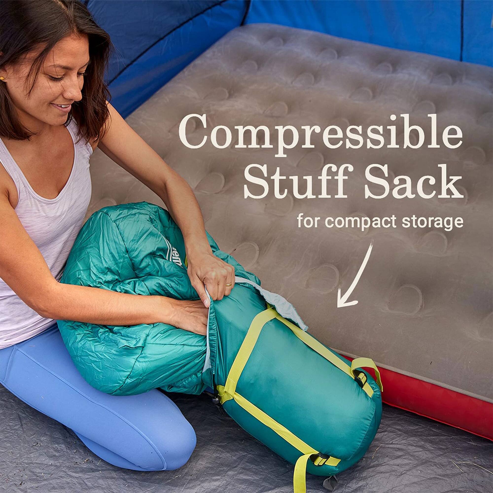 Compressible Stuff Sack  
for compact storage