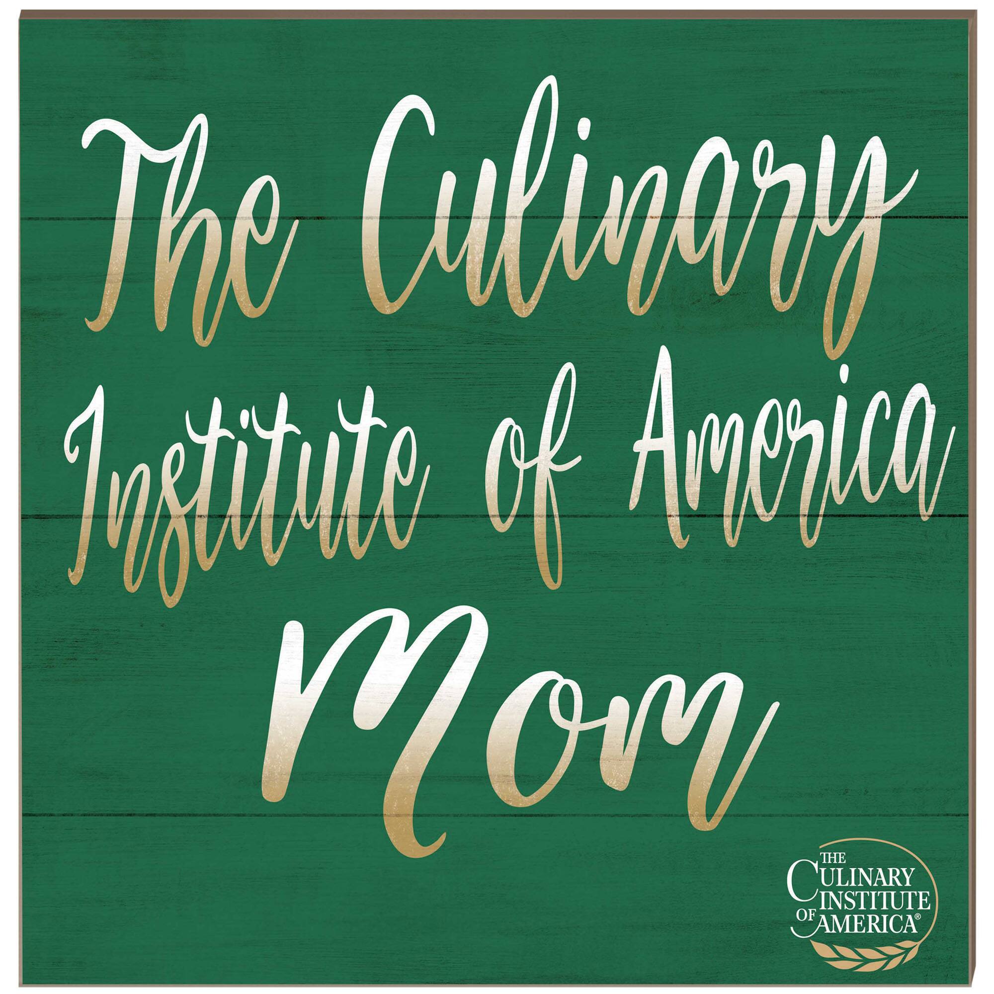 Culinary Institute of America Steels 10'' x 10'' Team Mom Plaque