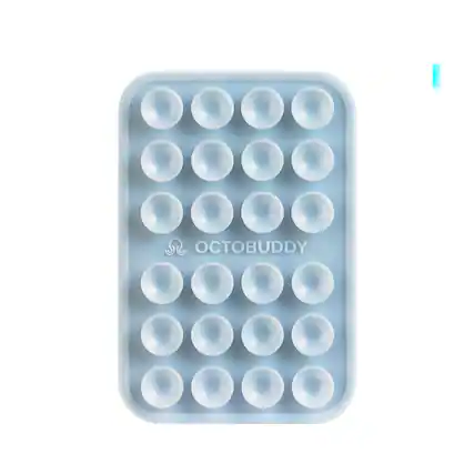 Front. Octobuddy - Octobuddy - Silicone Suction Cup Universal Phone Case Mount Classic - Baby Blue.