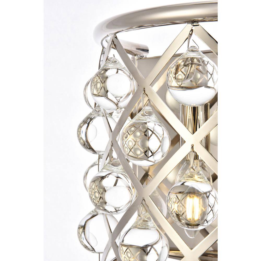 Alt View 2. Urban Classic - Madison 1 light polished Nickel Wall Sconce Clear Royal Cut Crystal - Polished Nickel.