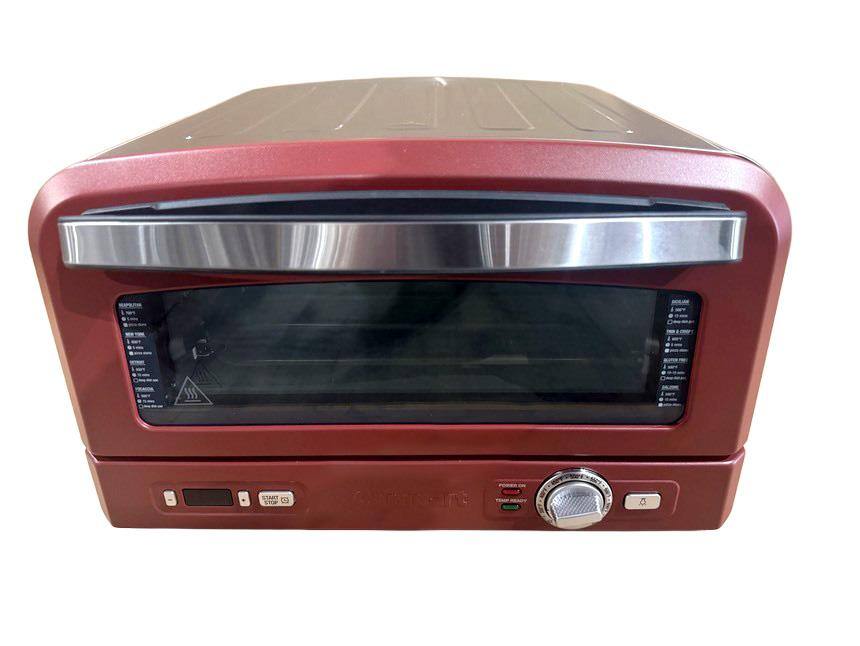 Front. Cuisinart - CPZ-240 Indoor Pizza Oven - Red.