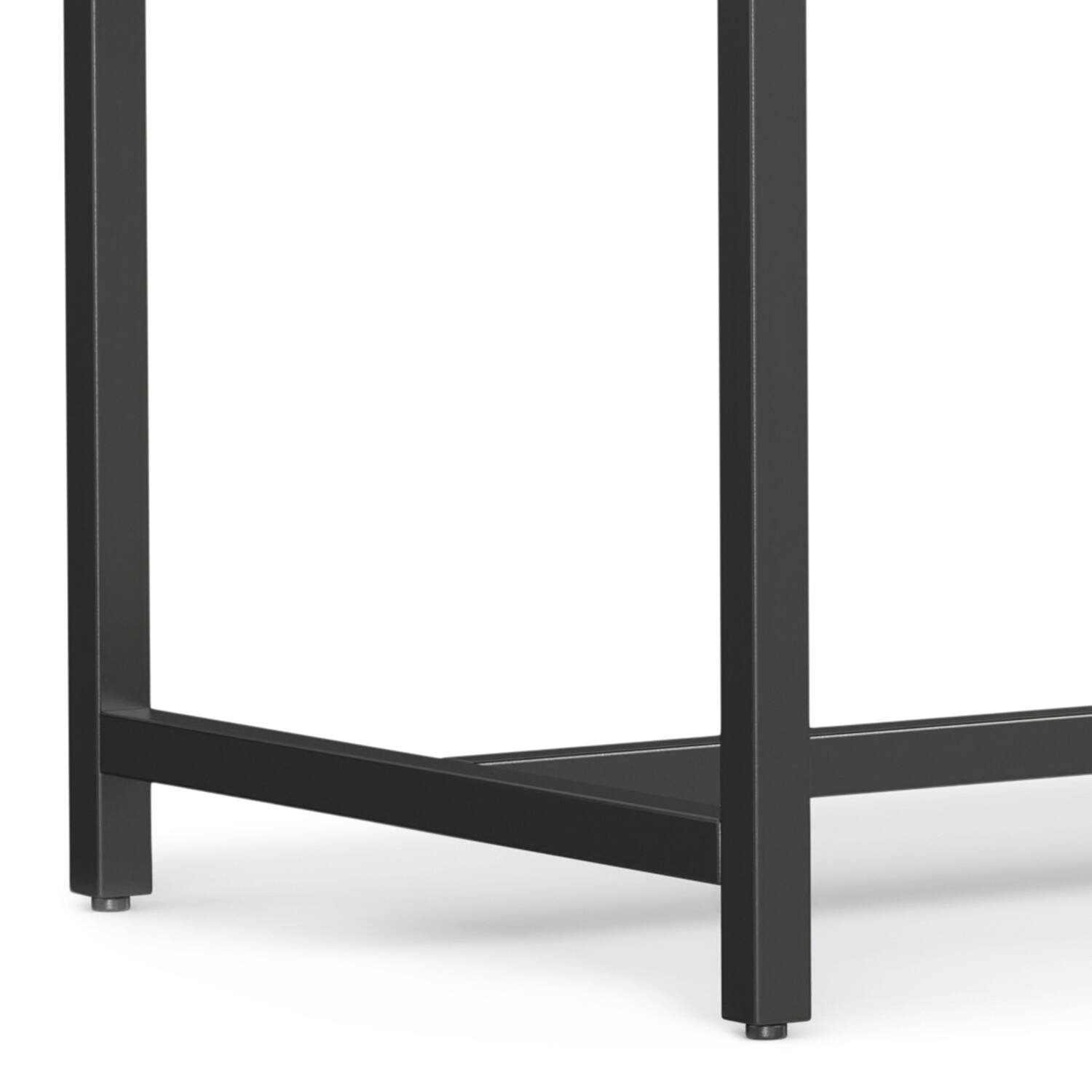 Alt View 6. Simpli Home - Banting 72 inch Wide Solid Wood Mid Century Wide Desk in Oak Veneer - Oak Veneer.