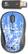 Front Standard. Logitech - V220 Cordless Optical Laptop Mouse - Blue Flourish.