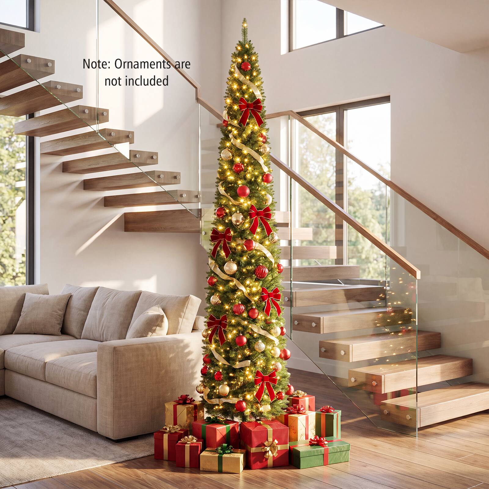 Note: Ornaments are not included