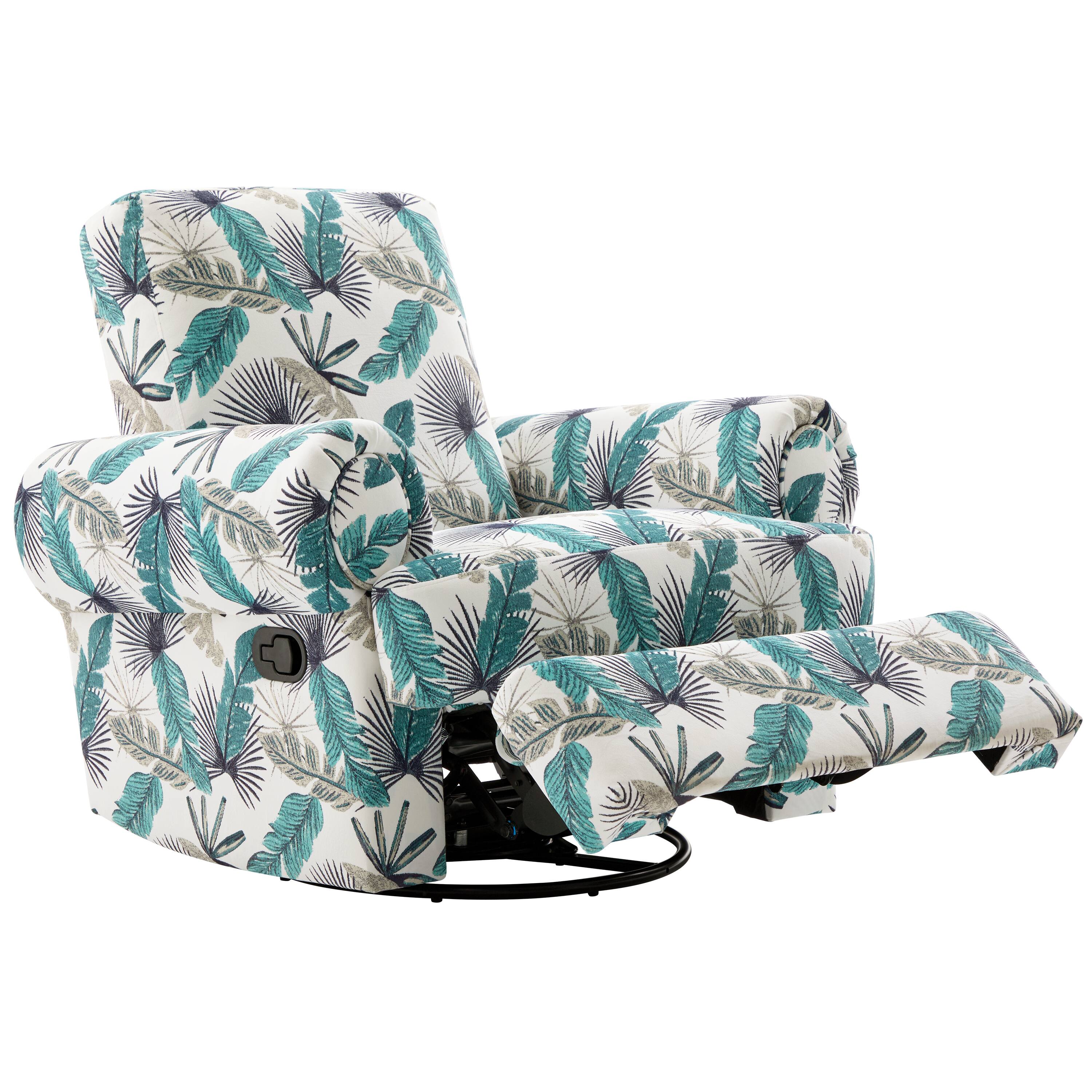 Alt View 4. TinyHomie - Manual Recliner Sofa Swivel Recliner Rocker Chair with Adjustable Backrest for Living Room Bedroom - Brown.