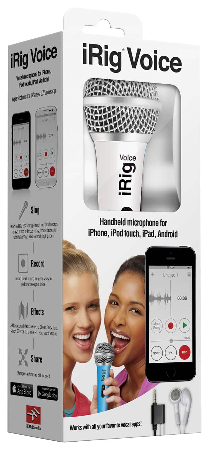 Front. IK Multimedia - iRig Vocal Microphone - White.