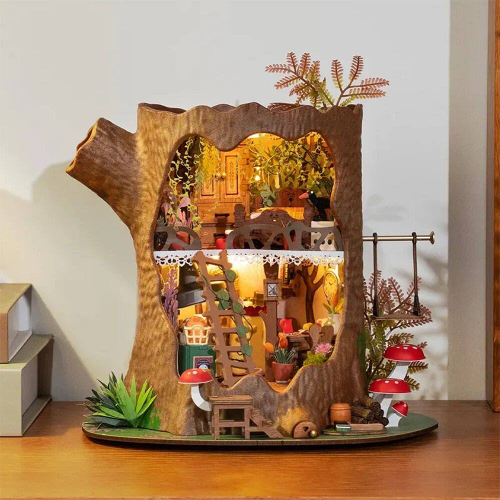 Alt View 2. 3D Puzzle - DIY 3D House Puzzle - Fairytale Tree House 275 pieces.