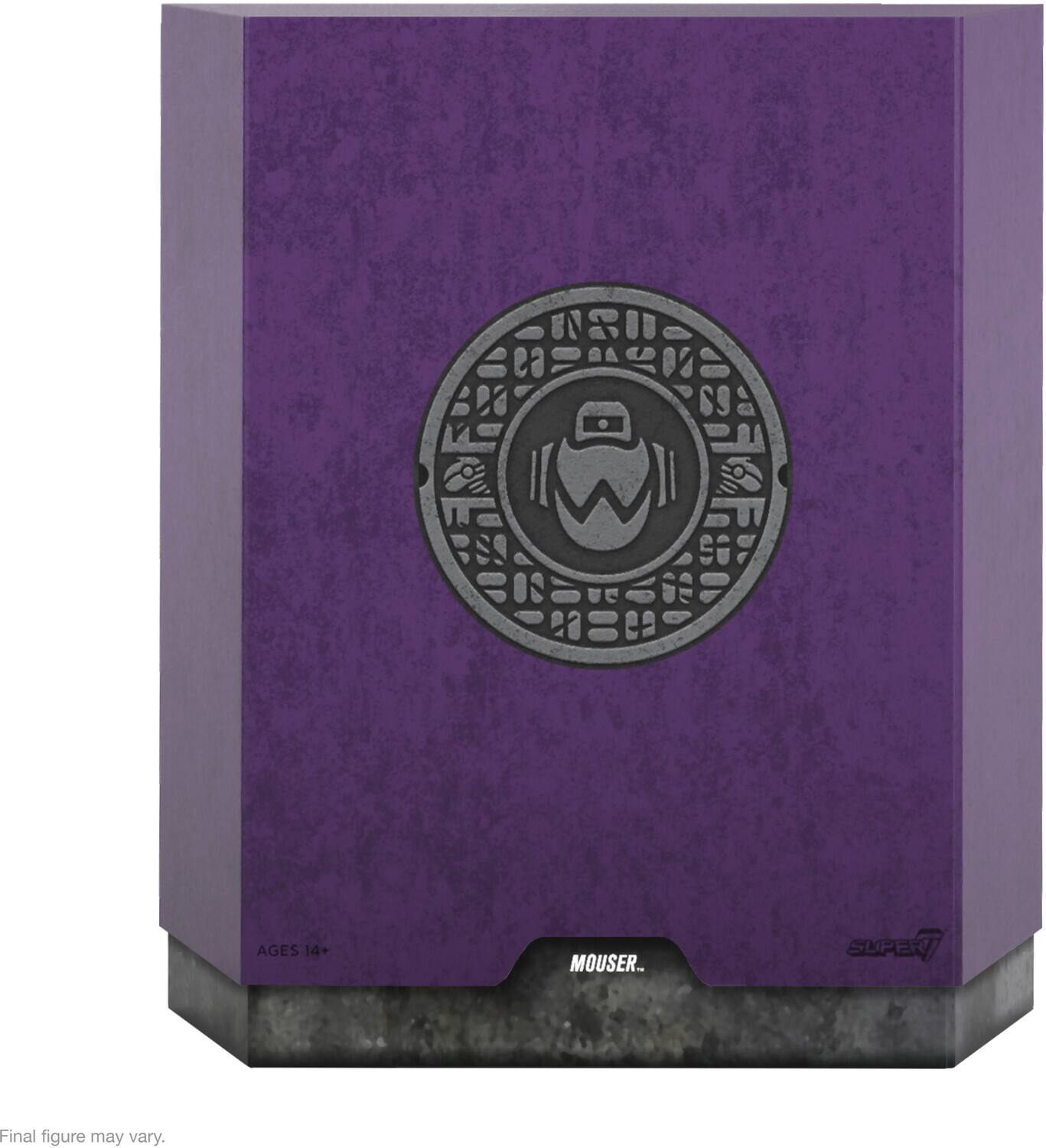 AGES 14+ MOUSE. SUPER. Final figure may vary.