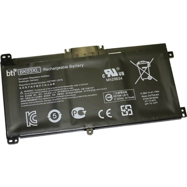 BTI Battery Tech - BTI Battery - For Notebook - Battery Rechargeable - 3615 mAh - 11.5 V DC