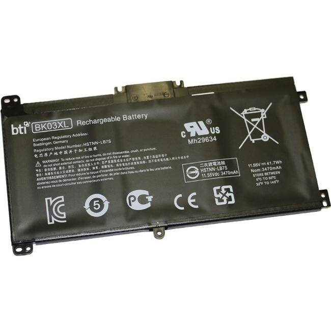 BTI Battery Tech - BTI Battery - For Notebook - Battery Rechargeable - 3615 mAh - 11.5 V DC